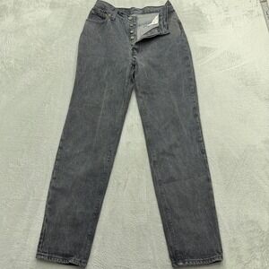 Vintage 80's Levi's 501 Jeans Womens 9 Grey Button Fly Made in USA